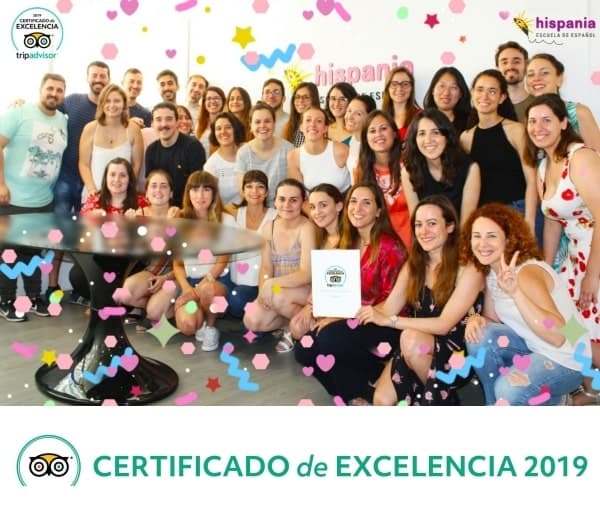 حصلت مدرسة هيسبانيا الإسبانية على شهادة التميز لعام 2019 من موقع TripAdvisor